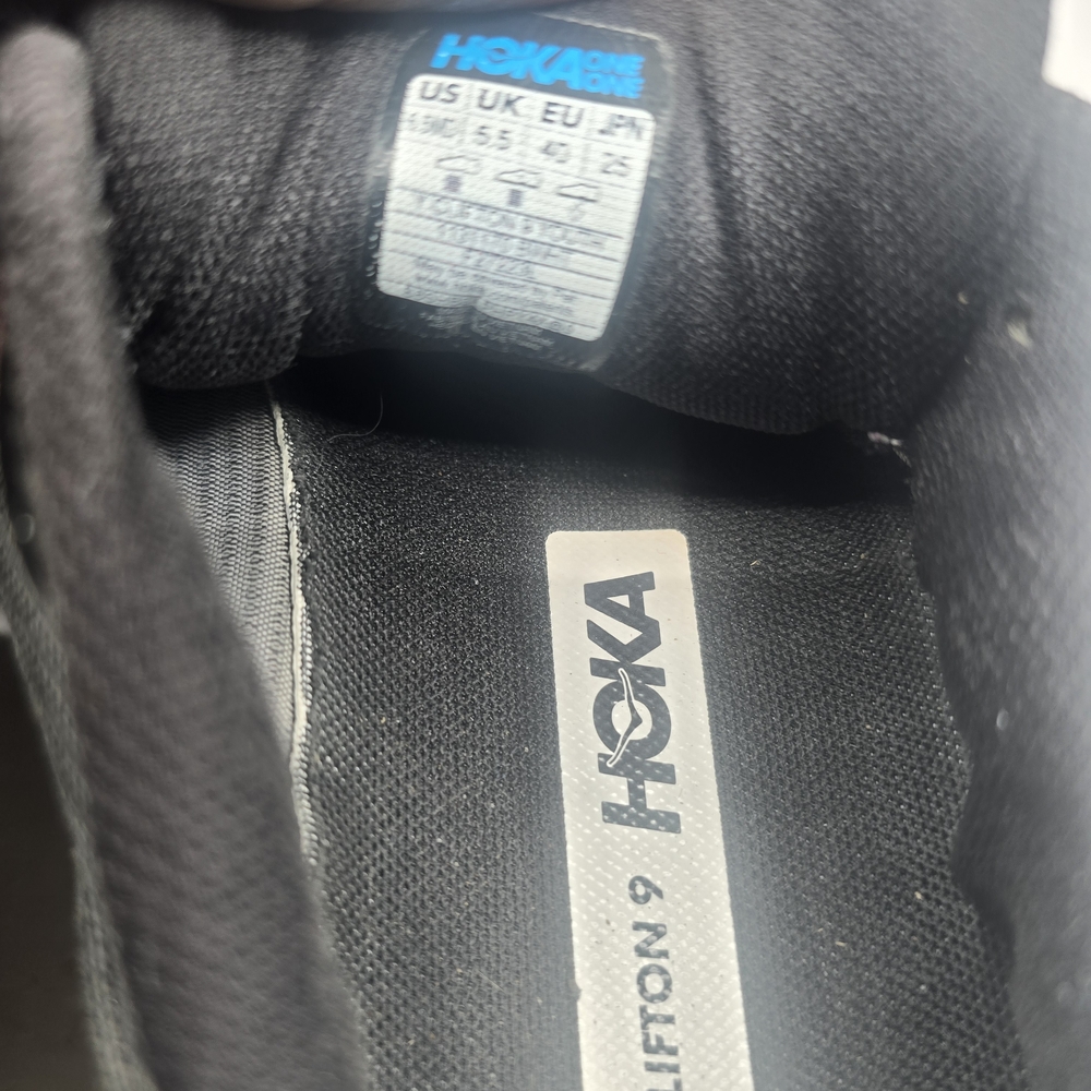 Hoka Black and Gray Athletic Shoes - Picture 6 of 7